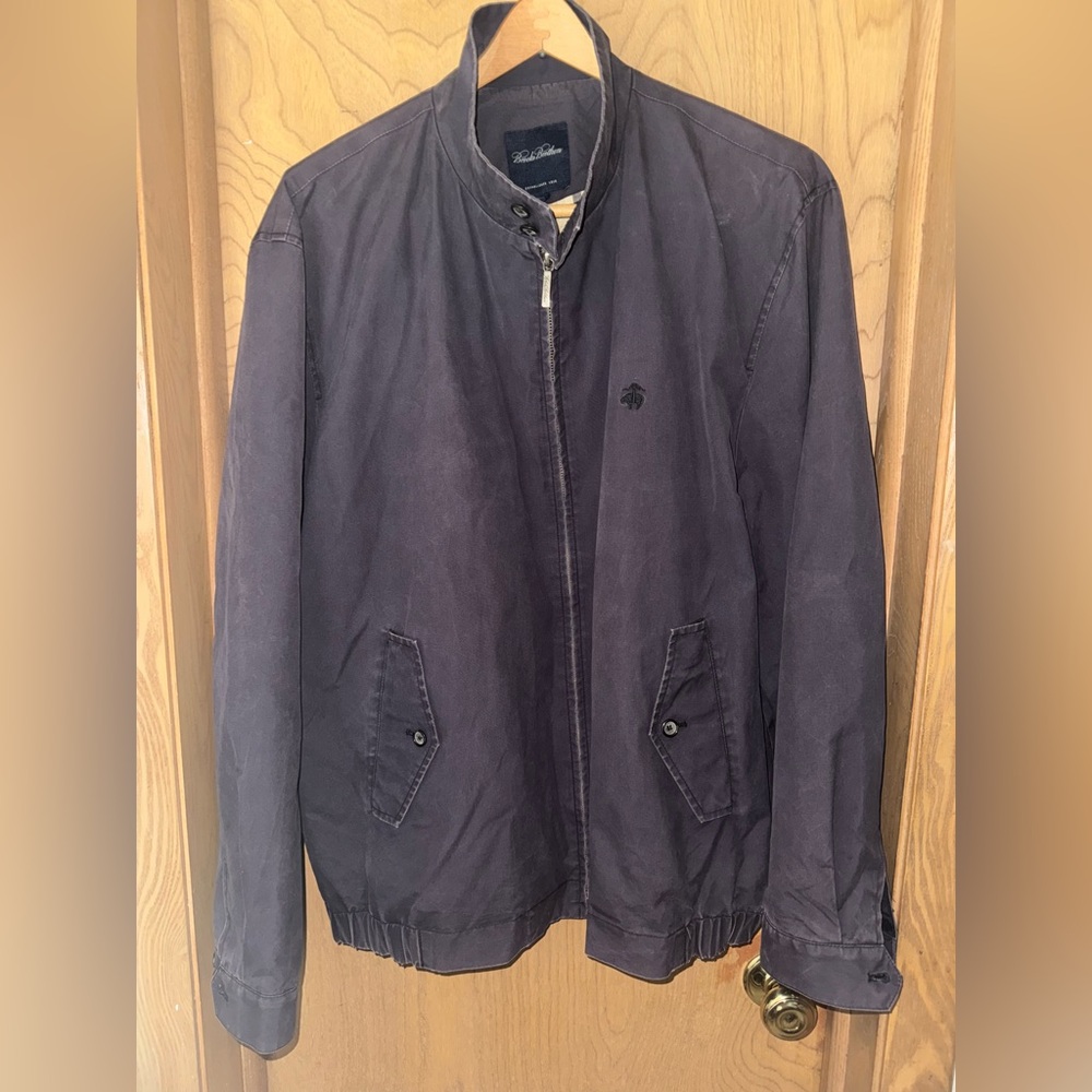 Brooks Brothers Navy Harrington Jacket